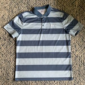 Nike Golf Dri-Fit striped shirt